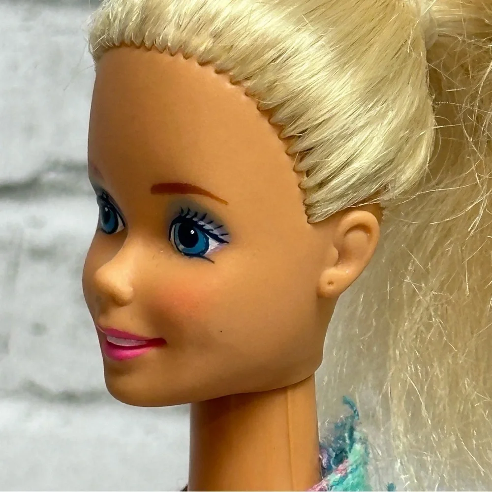 Barbie FASHION PLAY Doll 1991 Vintage Outfit Belt Shoes Blonde Hair Blue Eyes
